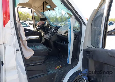 2021 Ram Promaster 2500 High Roof 159 Wb из США, поврежденный, VIN 3C6LRVDG4ME510878